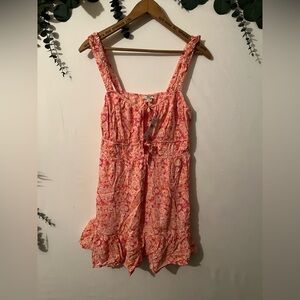 American Eagle Outfitters Pink Floral Midi Dress